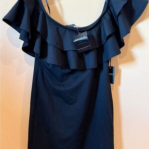 NWT Forever 21 black Ruffle Mini Dress